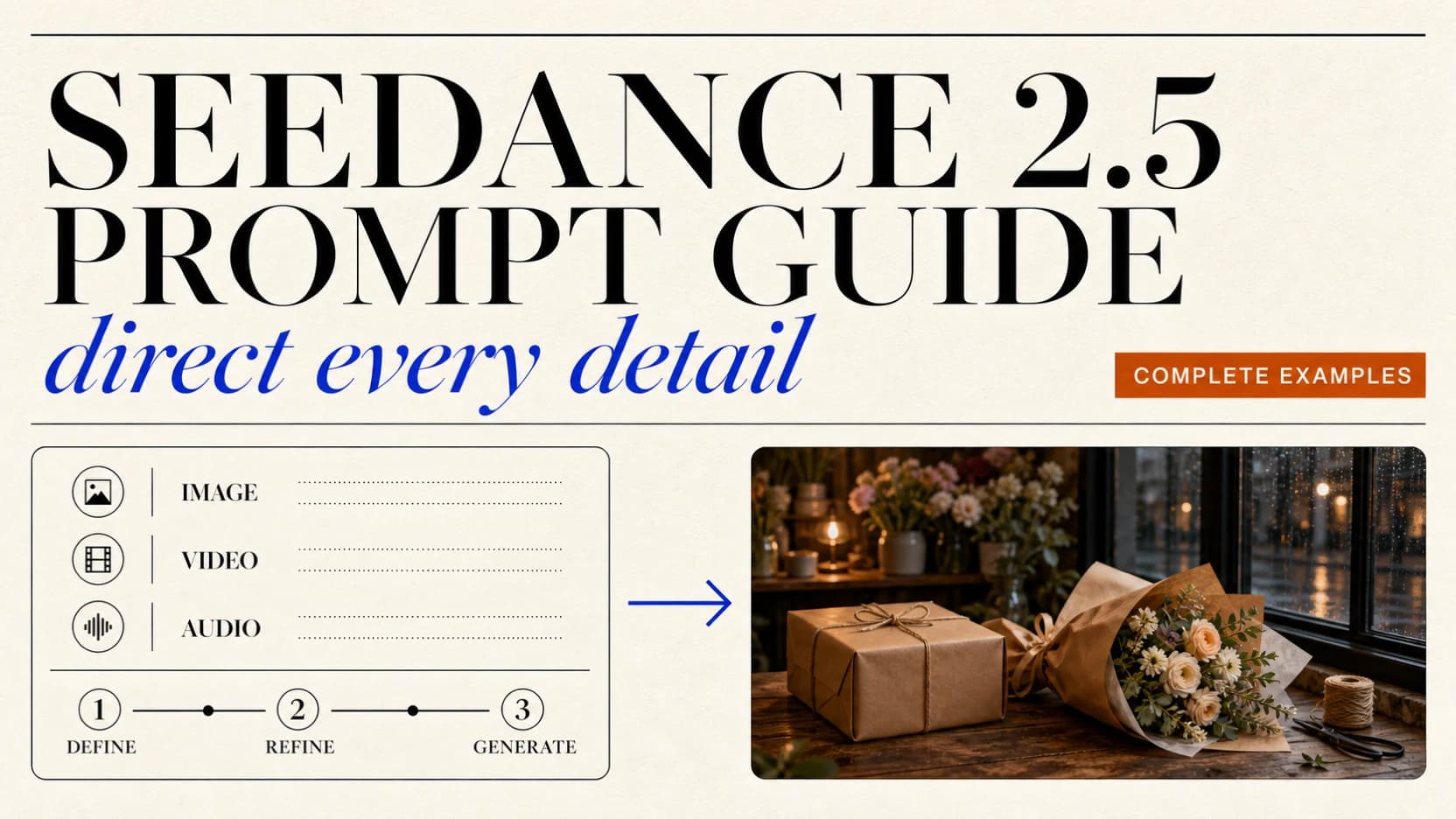 Prompt per Seedance 2.5: guida pratica e template