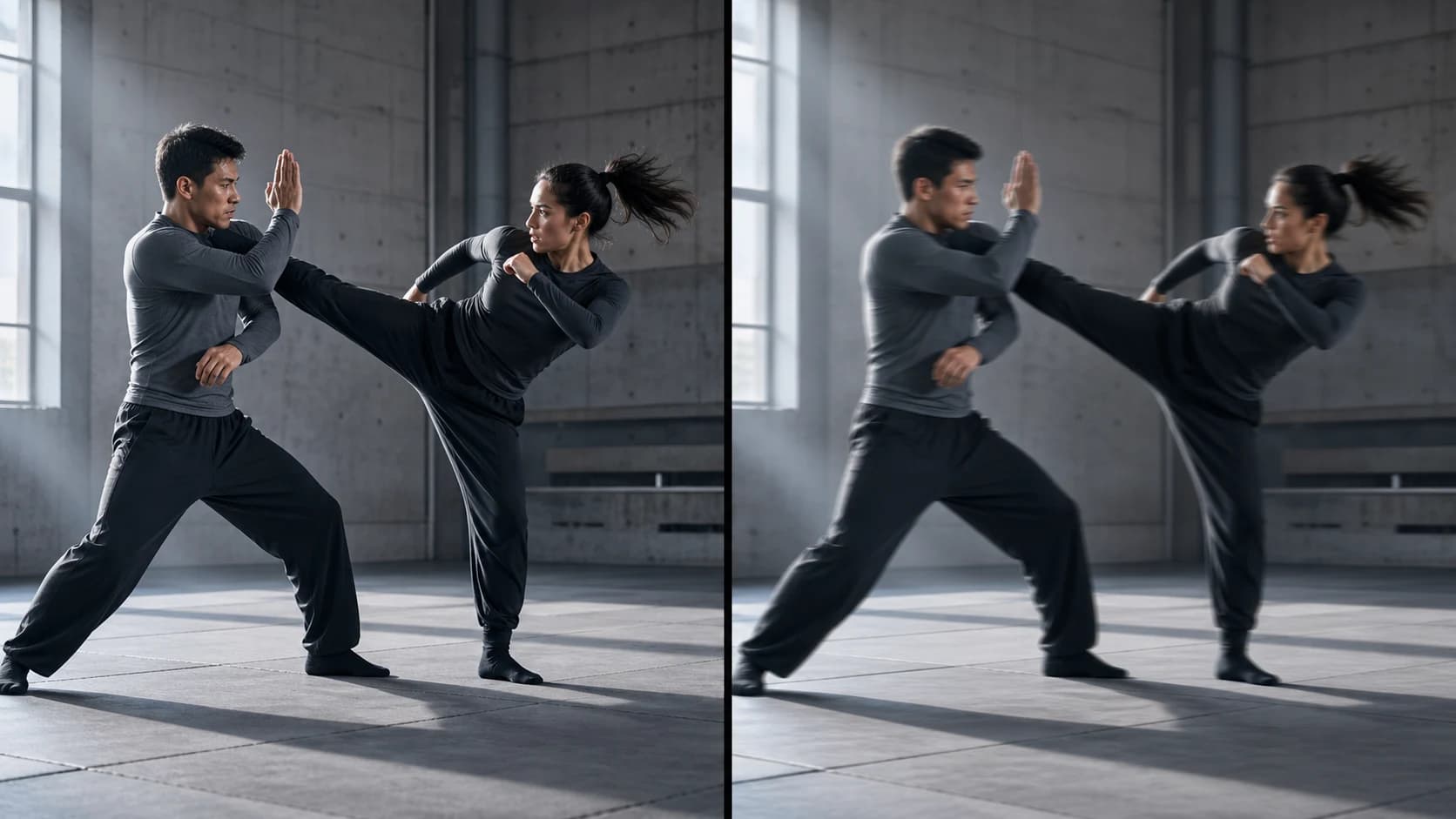 Seedance 2.0 vs Seedance 2.5 fighting test, 2.5 gets blurry during fast motion